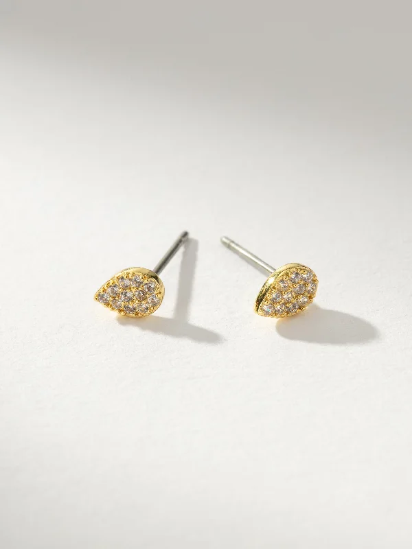 Earrings For Day Events-Wishful Pavé Stud Earrings