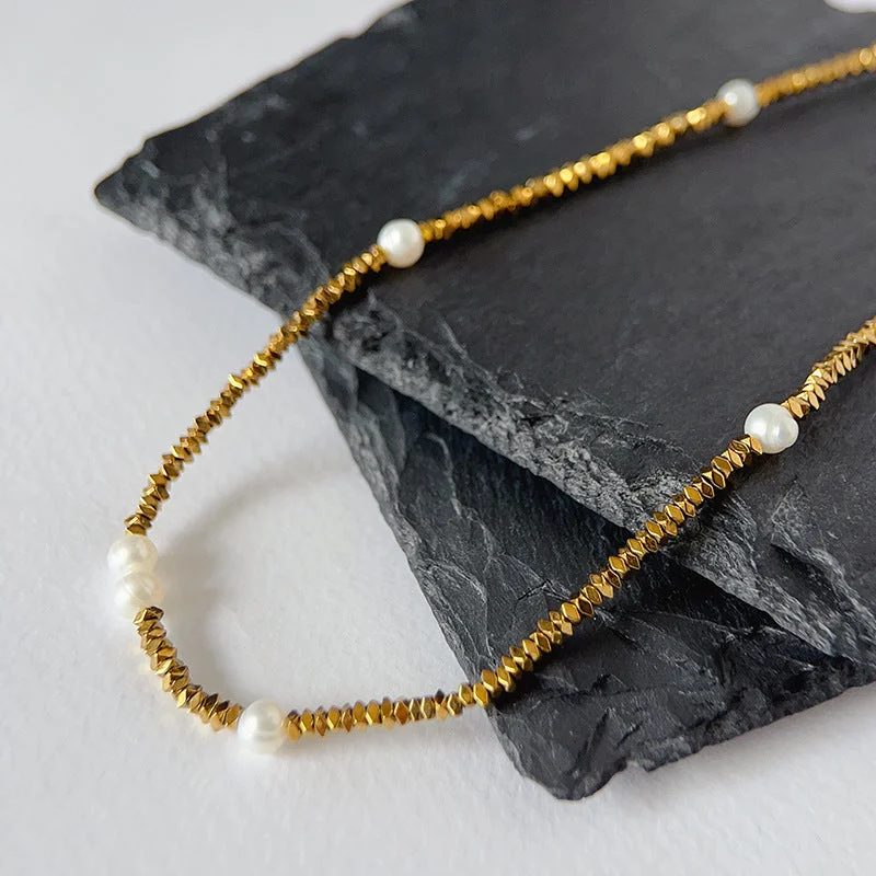 Sd149 Fine Crushing Gold Necklace