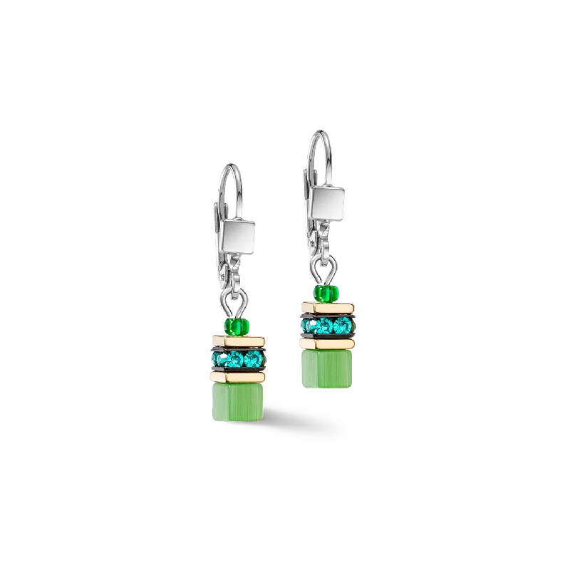 Earrings Upkeep Tips-GeoCUBE® Iconic Lite Earrings Green