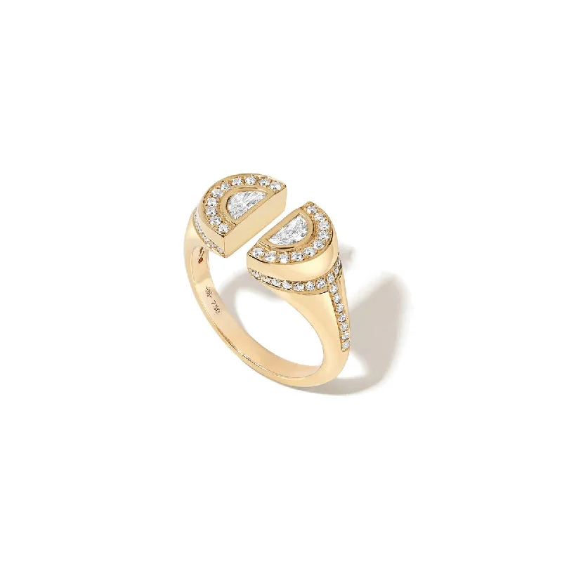 Vivid Rings For Pop-Sophia Diamond Signet Ring