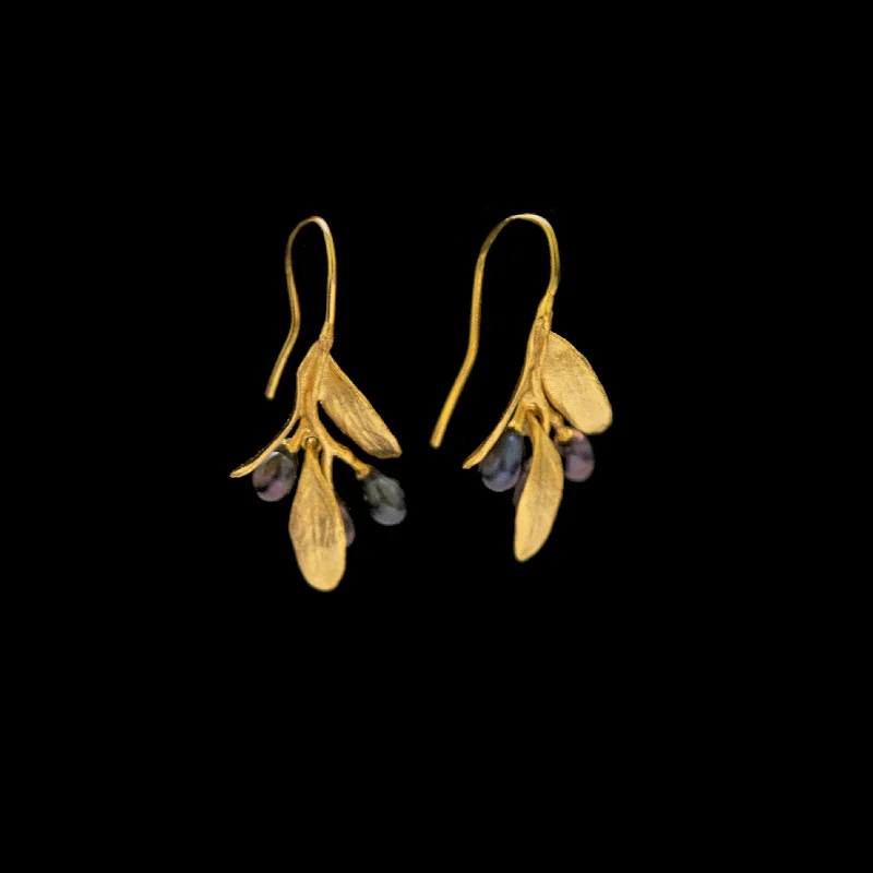 Most Lasting Earrings-Fine Olive Wire Gold Earrings