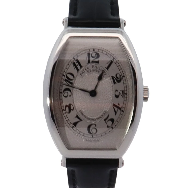 Watches Polish Tips-Patek Philippe Gondolo 5098 32mm Silver Dial Watch Ref# 5098P-001