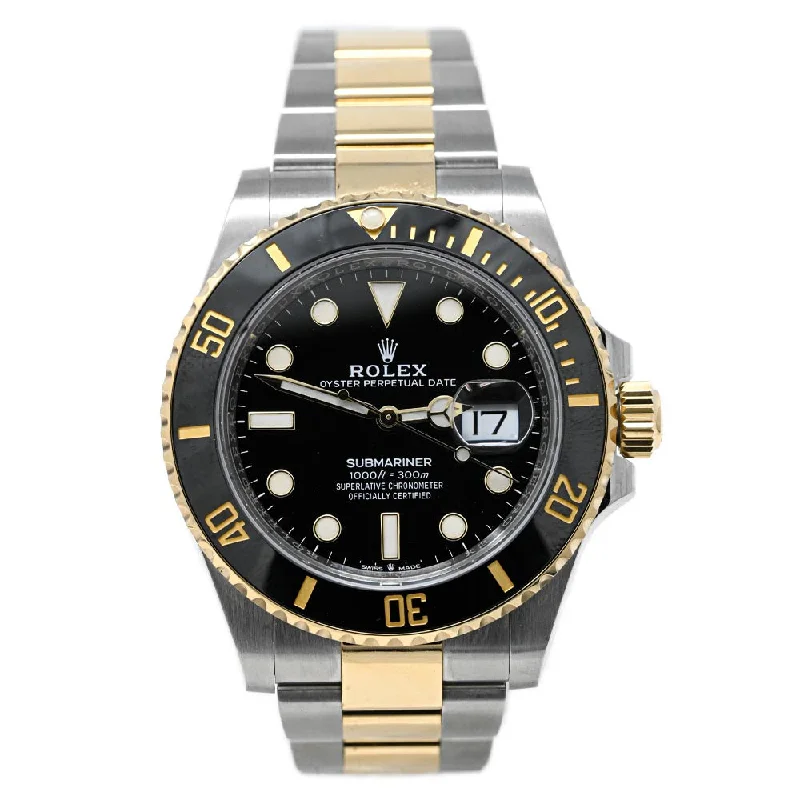 Watches Finish Styles-Rolex Submariner 41mm Black Dial Watch Ref# 126613LN