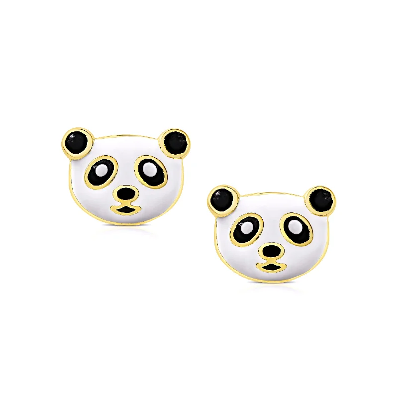 Earrings Weight Guide-Panda Bear Stud Earrings