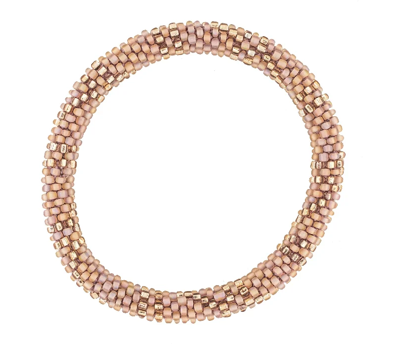 Bracelets With Small Beads-8 inch Roll-On® Bracelet <br> Bisque Babes