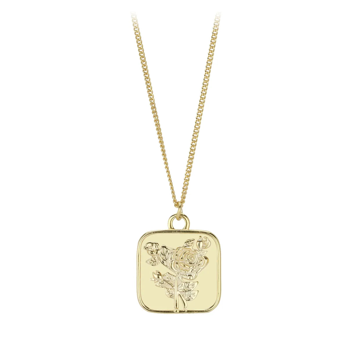 Necklaces Price Tips-Simple Style Flower Sterling Silver Plating Gold Plated Pendant Necklace