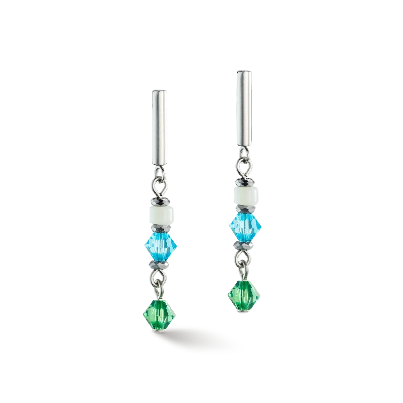 Earrings For Dry Times-Princess Shape Mix earrings mint green