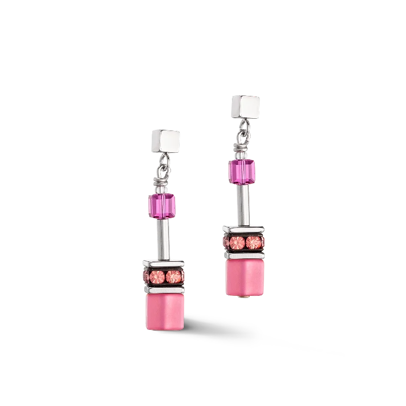 Earrings For Day Looks-GeoCUBE® Iconic earrings Viva Magenta