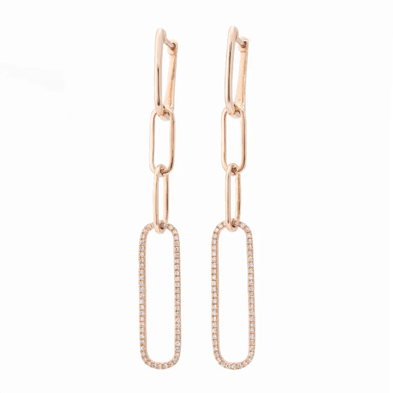 Best Tough Earrings-Elongated Paper Clip Dangle