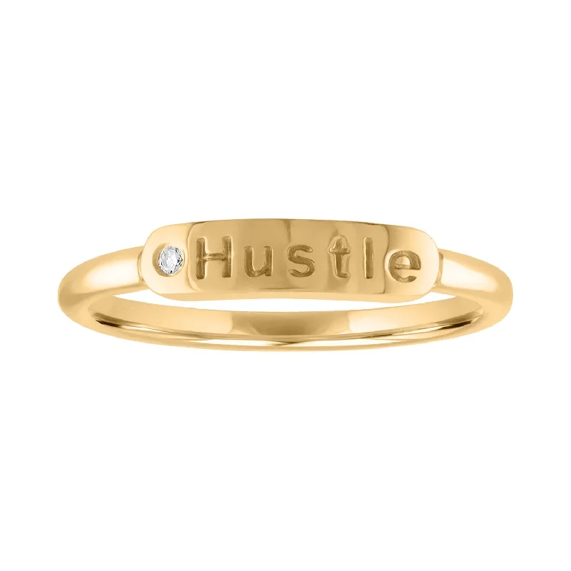 Rings Glow Rating-The Twiggy HUSTLE Skinny Signet Ring