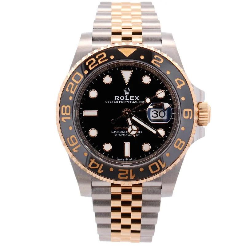 Best Pick Watches-Rolex GMT-Master II 40mm Black Dial Watch Ref# 126713GRNR