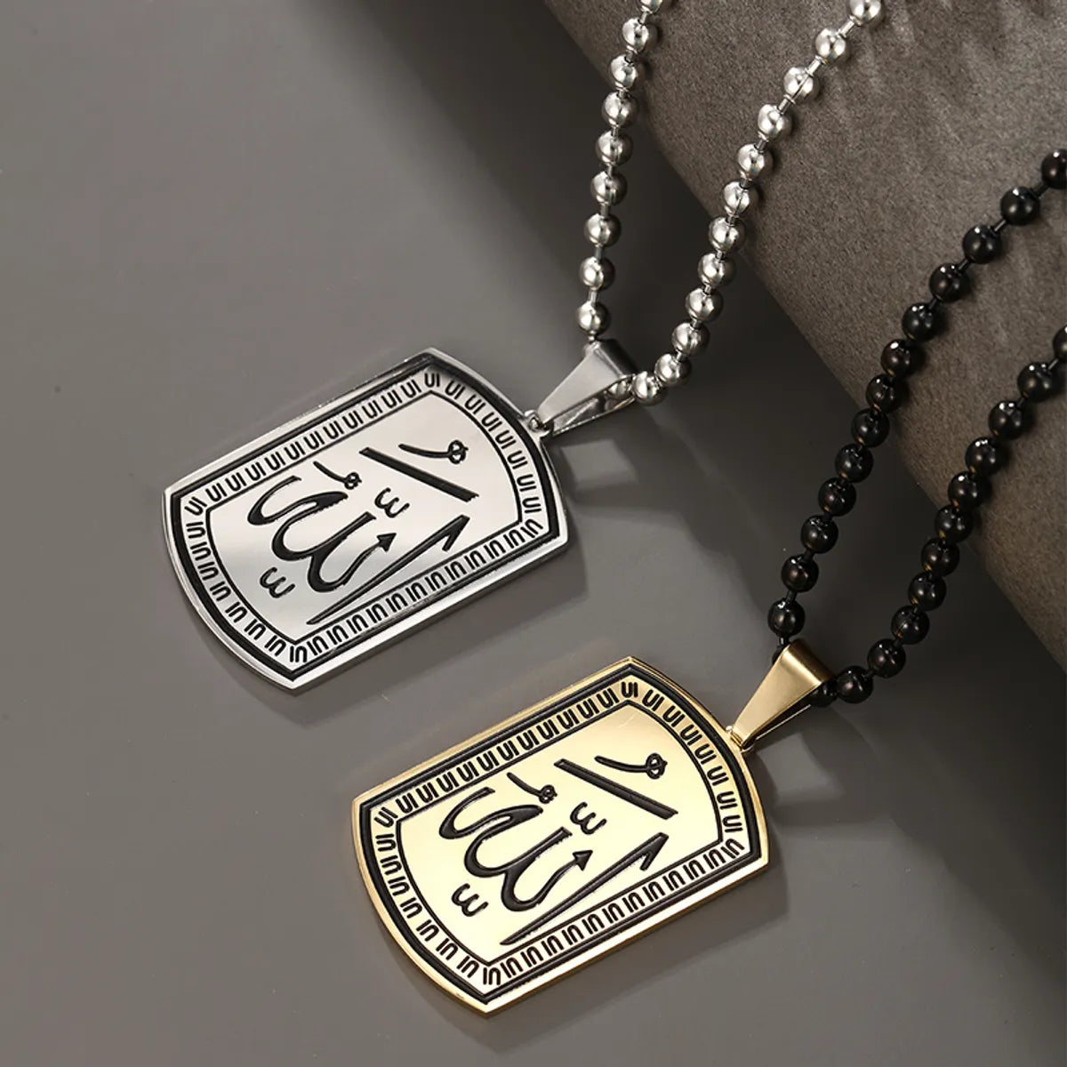 Necklaces Top Designers-Hip-hop Xuping Geometric Stainless Steel Plating 14k Gold Plated Men's Pendant Necklace