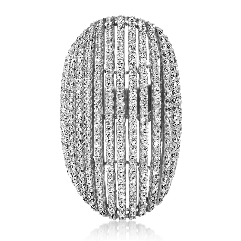 Rings Styling Ideas-Full Sparkle Diamond Statement Ring