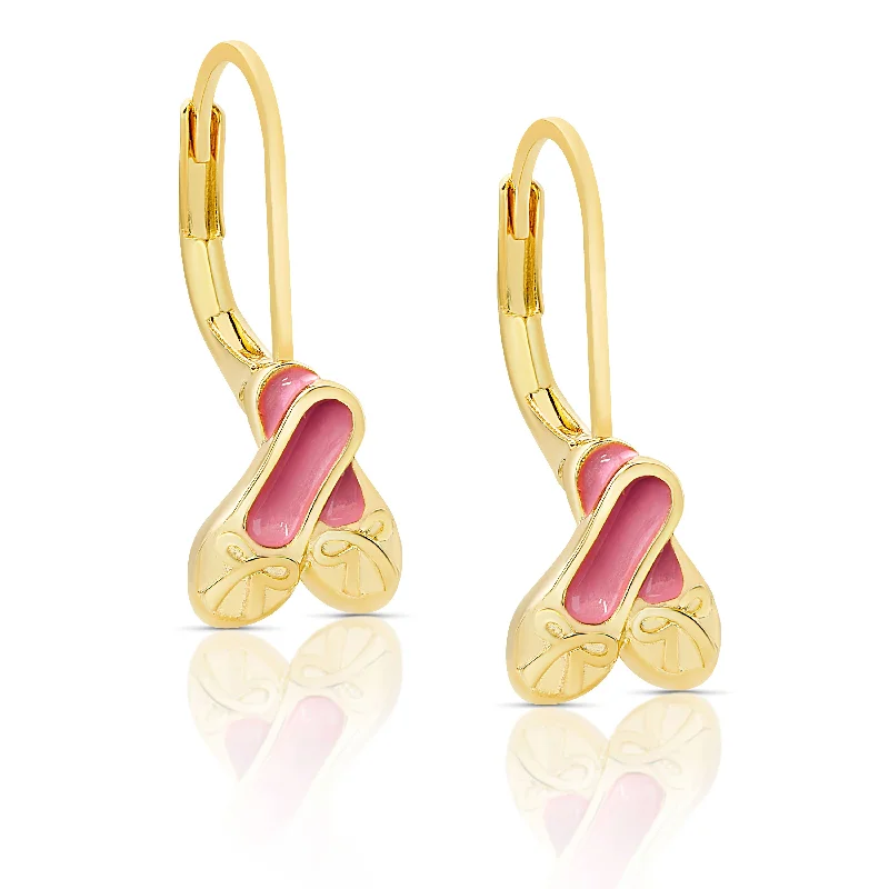 Earrings For Seasoned Fans-Ballet Slippers Drop Earrings