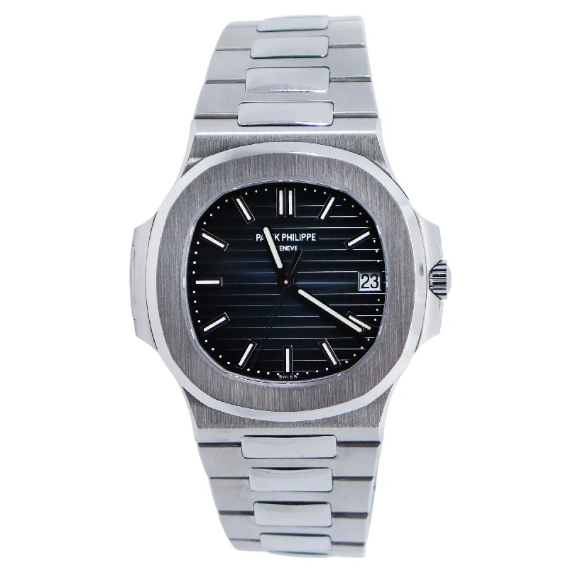 Watches Warranty Info-Patek Philippe Nautilus 40mm Blue Dial Watch Ref# 5711/1A-010