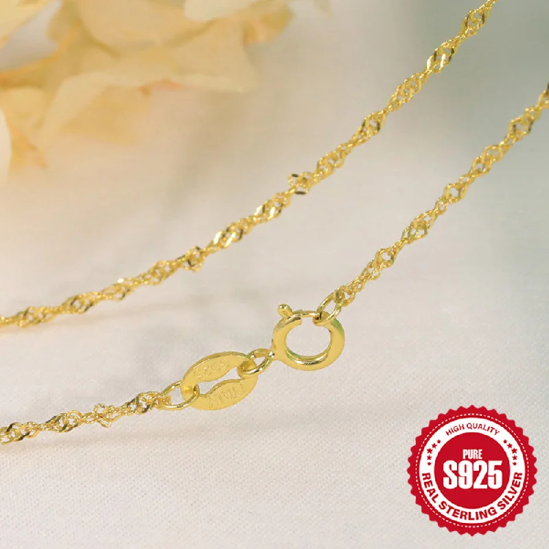 #2 Gold Water Wave Chain Chain 40cm