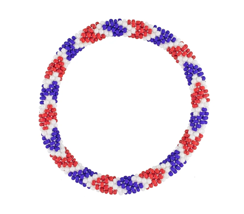 Bracelets For Delicate Arms-8 inch Roll-On® Bracelet <br> Rockets Red Glare