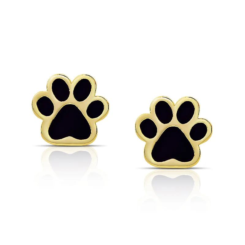 Earrings For Soft Style-Dog Paw Stud Earrings