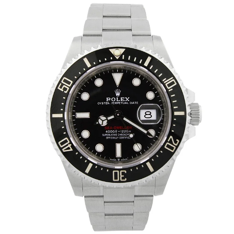 Watches For Work Looks-Rolex Sea-Dweller 43mm Black Dial Watch Ref# 126600