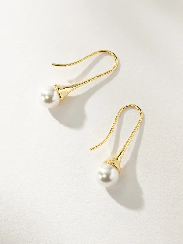 Earrings Fit Guide-Pearl Teardrop Earrings