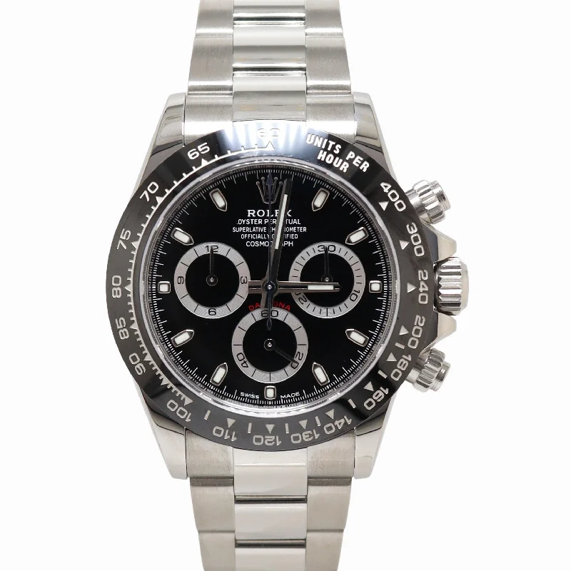 Watches Load Tips-Rolex Daytona 40mm Black Dial Watch Ref# 116500LN