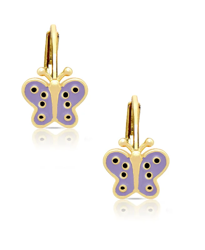 Earrings Size Tips-Butterfly Leverback Earrings