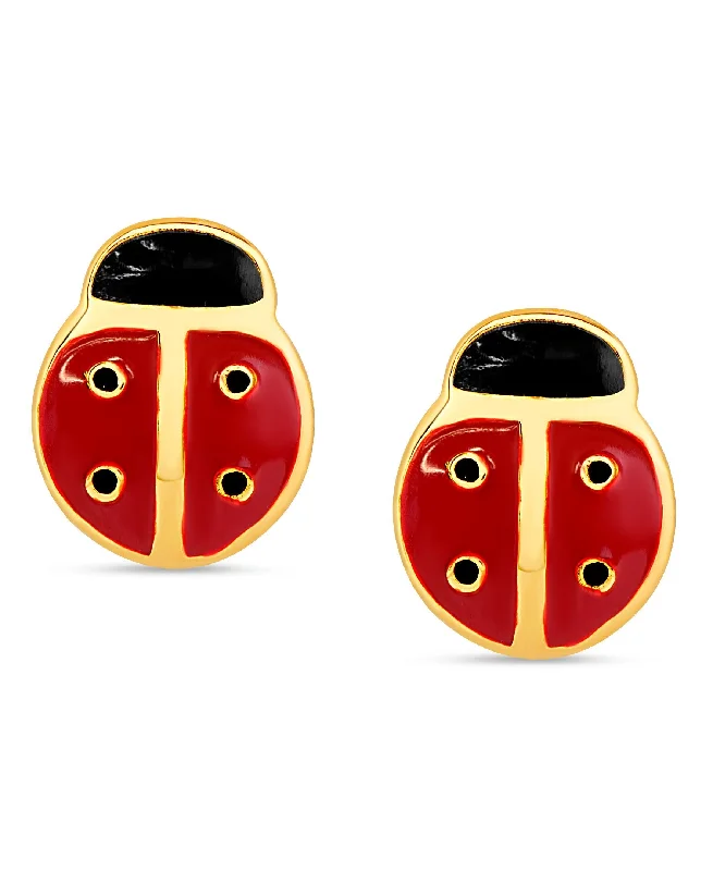 Earrings Metal Guide-Ladybug Stud Earrings