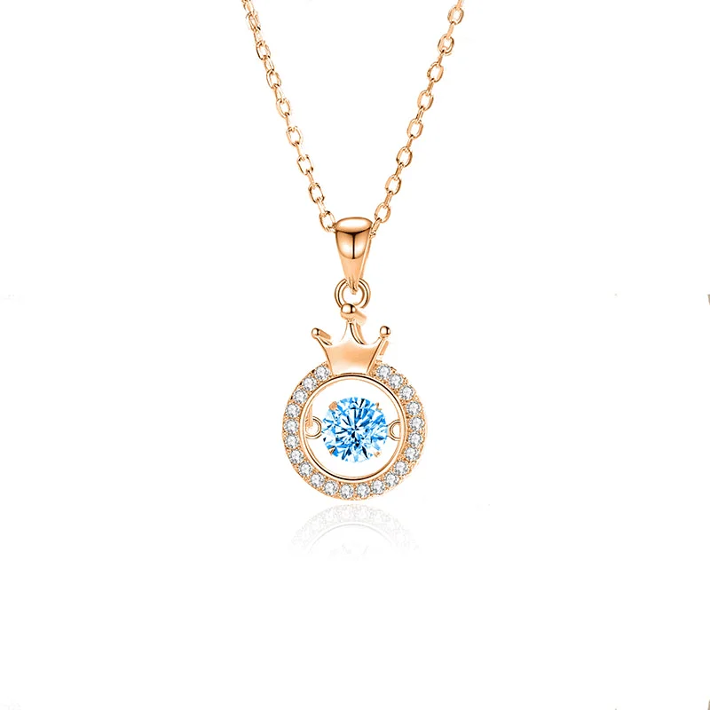 Zircon Blue Diamond Rose Gold