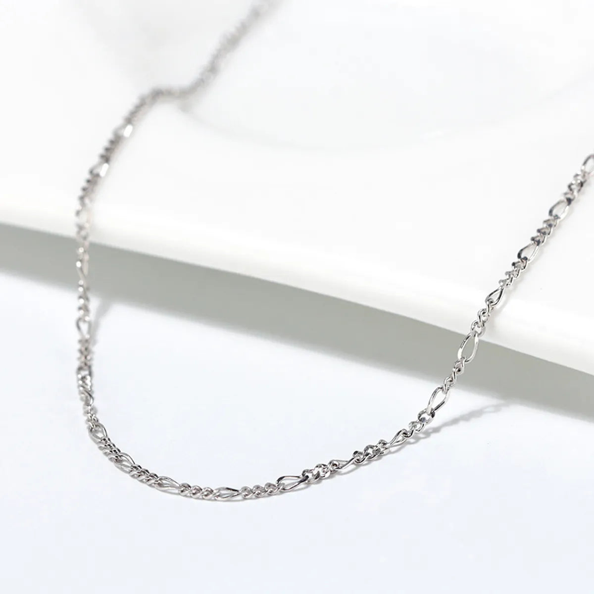 Necklaces For Cool Tones-Simple Style Solid Color Sterling Silver Plating Necklace