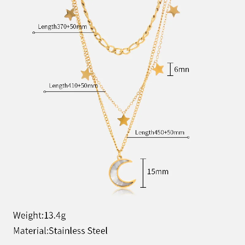 Gold Moon Necklace