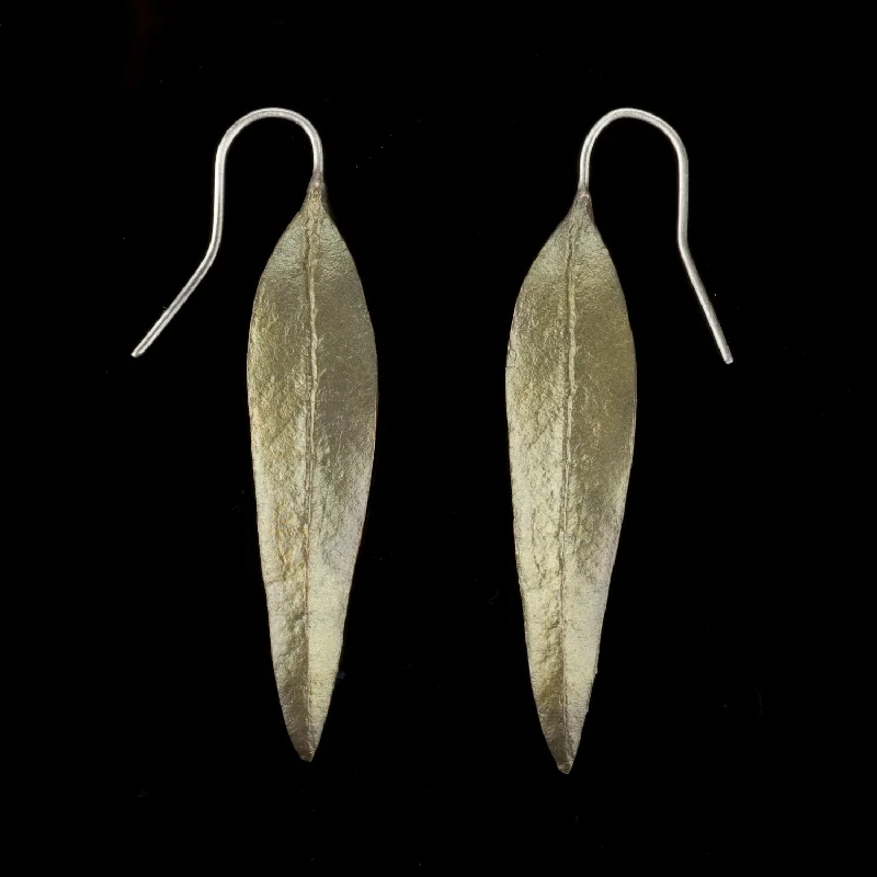 Earrings Size Options-Eucalyptus Earrings - Long Leaf