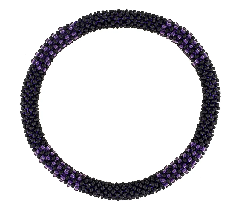 Bracelets For Trendy Women-Men's Roll-On® Bracelet <br> Purple and Black