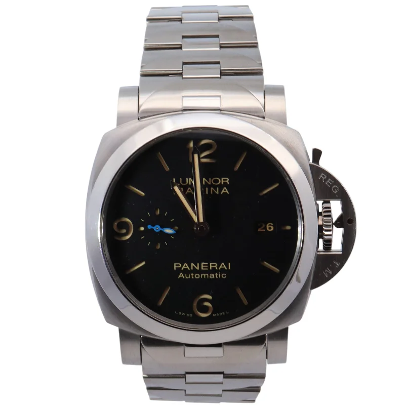 Watches For Teens-Panerai Luminor 44mm Black Dial Watch Ref# PAM00723