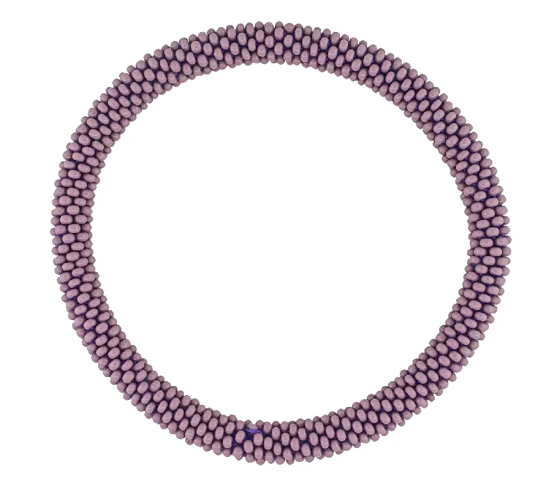 Bracelets With Charm Accents-Men's Roll-On® Bracelet <br> Solid Purple