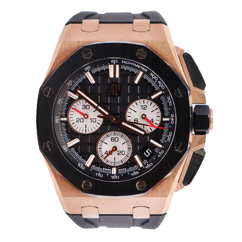 Watches For High Shine-Audemars Piguet Royal Oak 43mm Black Dial Watch Ref# 26420RO.OO.A002CA.01