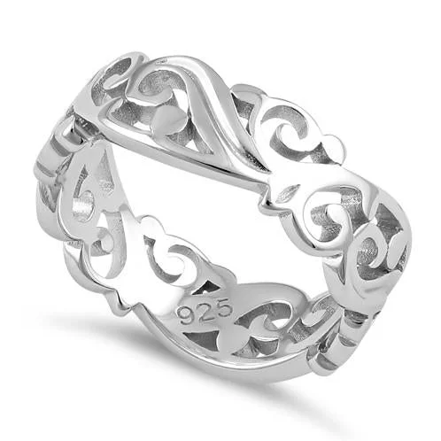 Rings Fix Guide-Sterling Silver Vines Ring