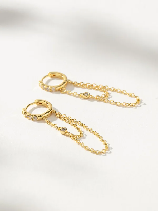 Earrings Sale Guide-Be Extra Chain Huggies