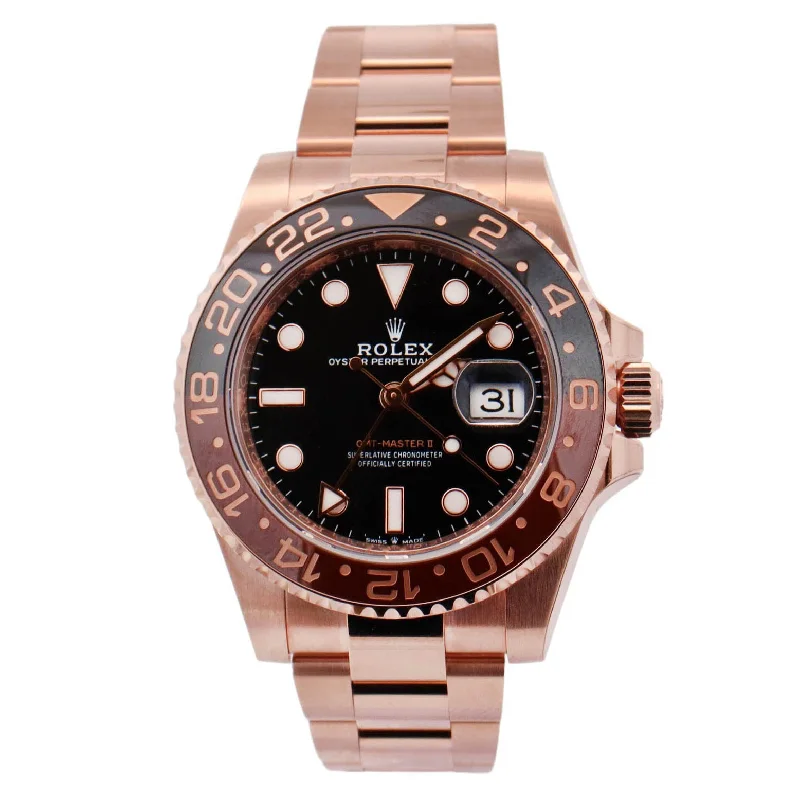 Watches Top Picks-Rolex GMT-Master II 40mm Black Dial Watch Ref# 126715CHNR