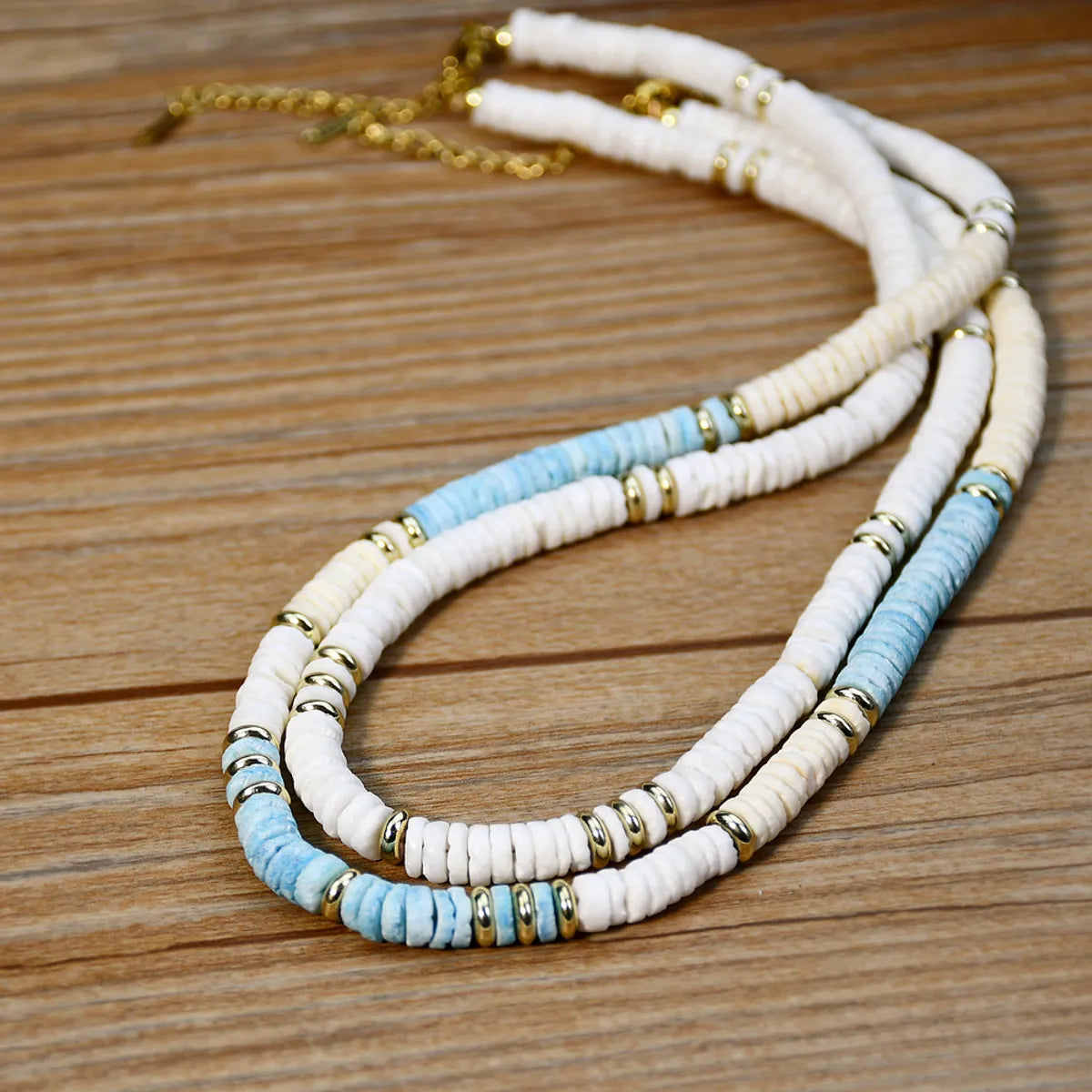 Best Value Necklaces-Beach Geometric Shell Beaded Women's Necklace