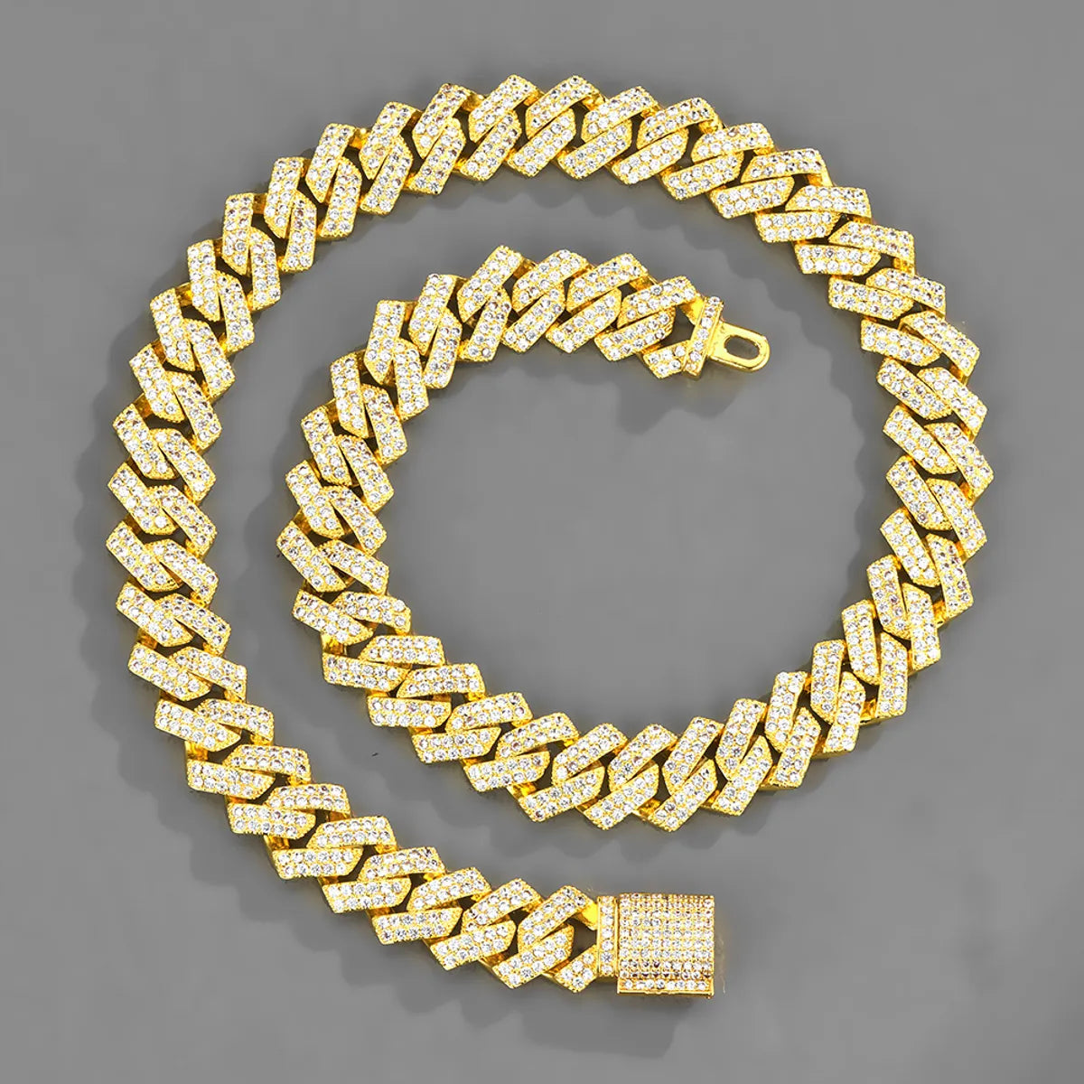 Golden Bar Cuban Link Chain