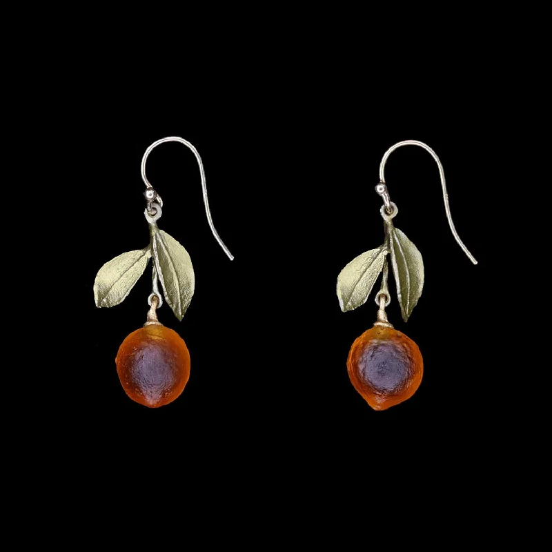 Earrings Top Picks-Orange Earrings - Drop Wire