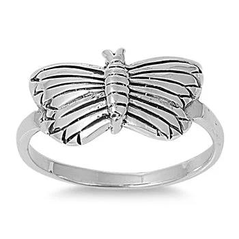 Rings Comfort Test-Sterling Silver Butterfly Ring