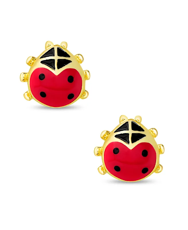 Best Pick Earrings-Ladybug Stud Earring