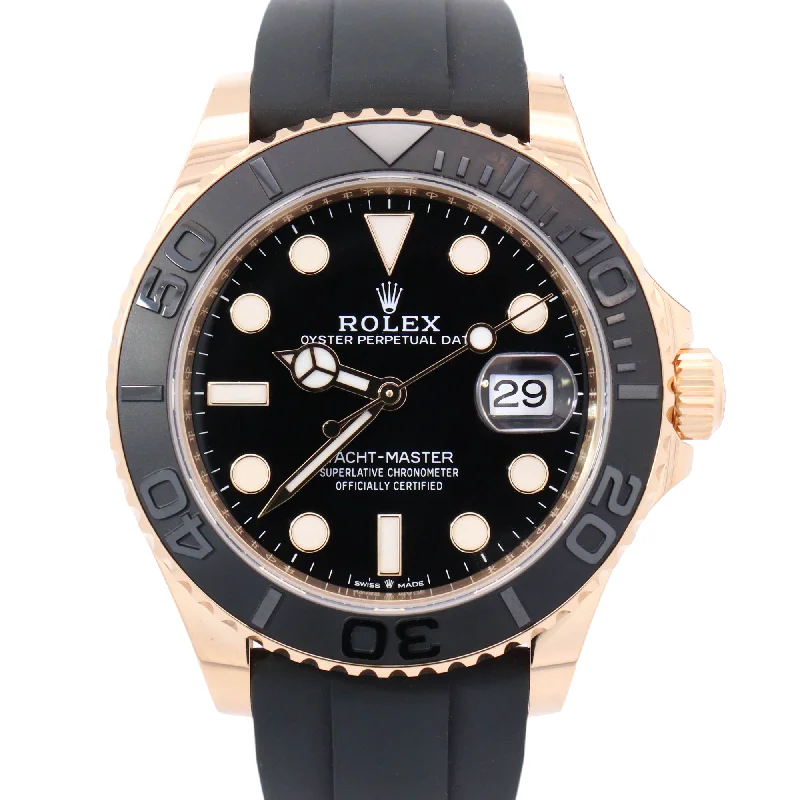 Watches For Fun Days-Rolex Yacht-Master 42mm Black Dial Watch Ref# 226658