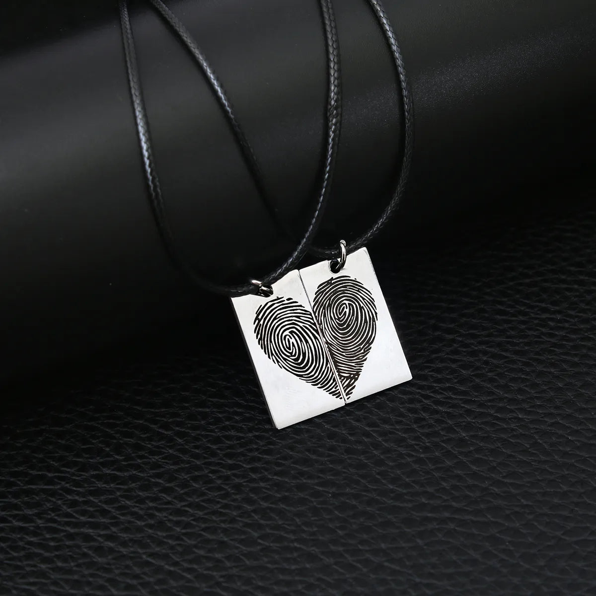 Necklaces For Dressy Nights-Basic Classic Style Heart Shape Stainless Steel Couple Pendant Necklace