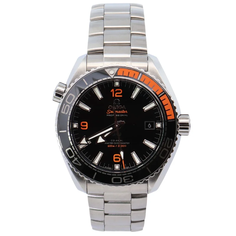 Watches For Outdoor Adventures-Omega Seamaster 43.5mm Black Dial Watch Ref# 215.30.44.21.01.002