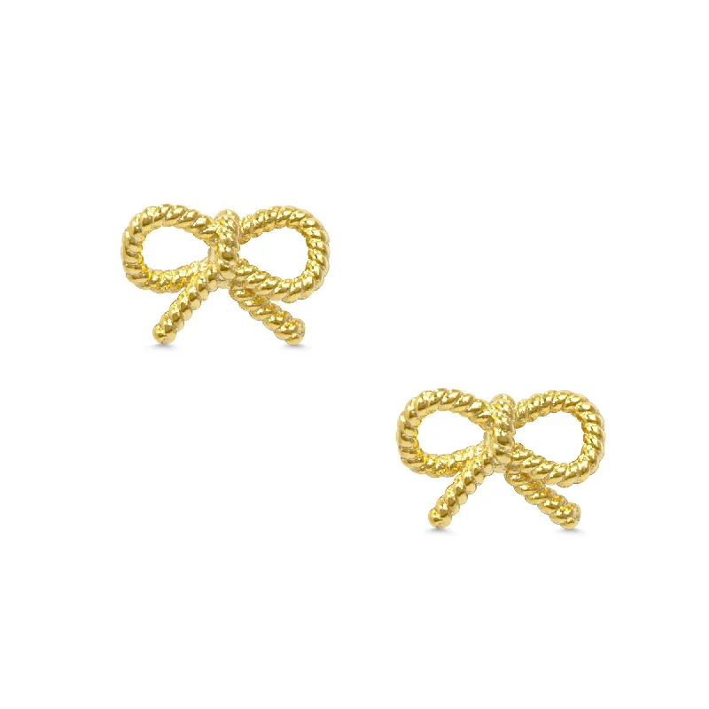 Earrings Glow Tips-Bow Twist Studs