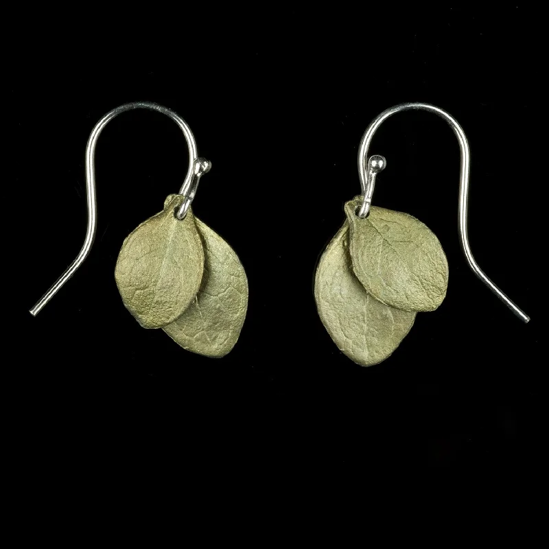 Earrings For Warm Tones-Irish Thorn Earrings - Double Leaf