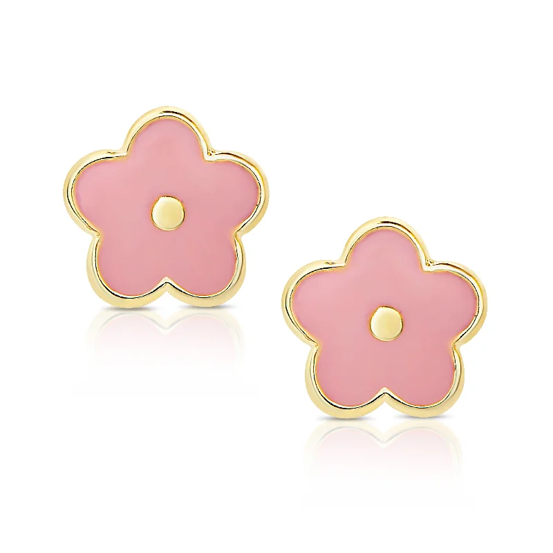 Earrings For Vintage Looks-Flower Stud Earrings