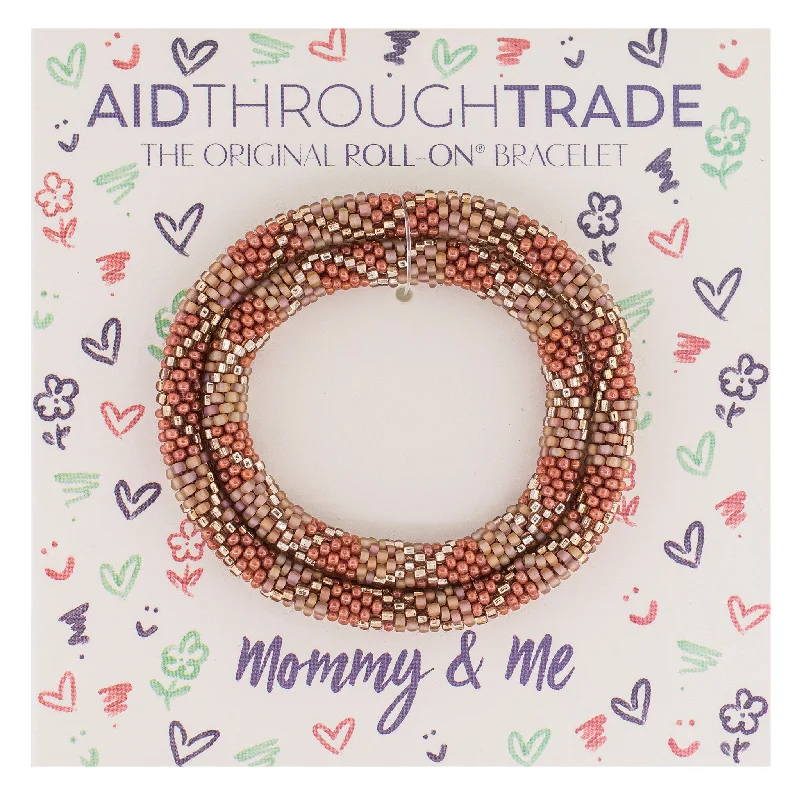 Bracelets Grade Tips-Mommy & Me Roll-On® Bracelets <br> Terracotta